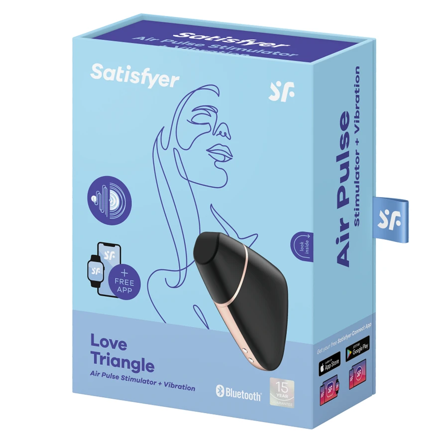 SATISFYER - LOVE TRIANGLE STIMULATOR  VIBRATOR WEISS